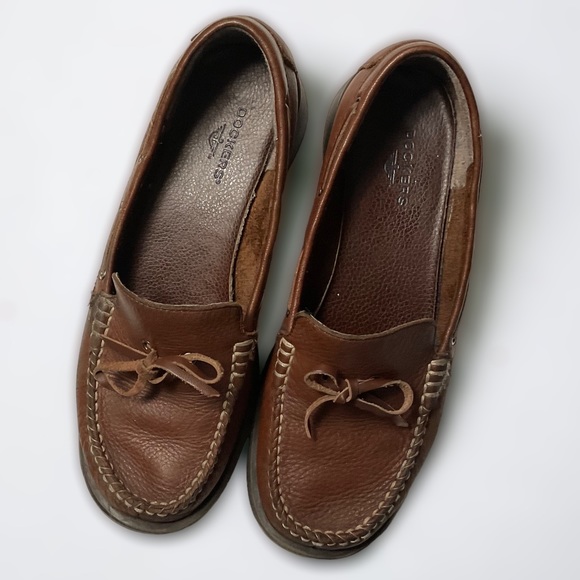 Dockers Leather Loafer Boat Shoes (6.5) - Picture 2 of 6